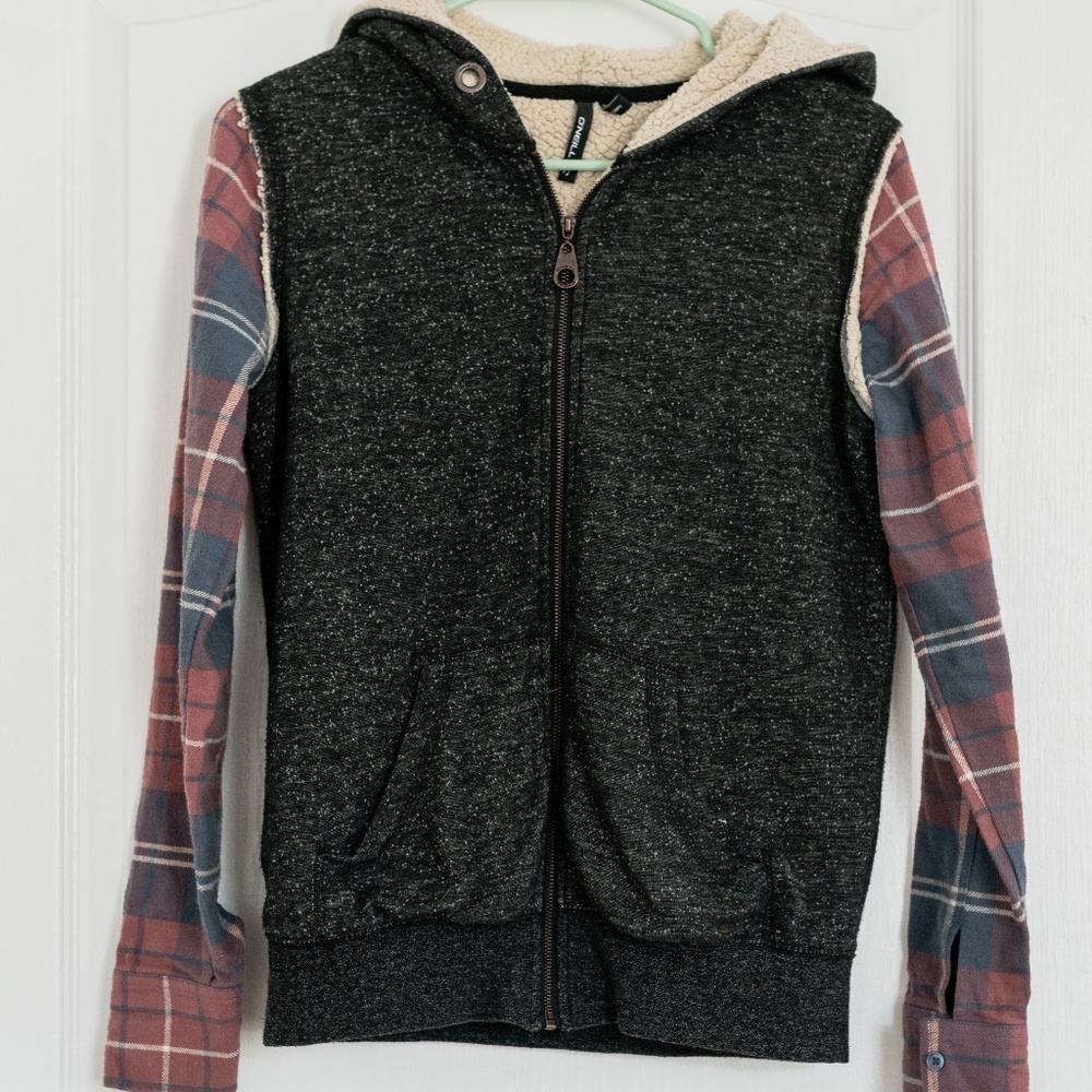 O'NEILL Zip-Up Hooded Sweater - Size Small
